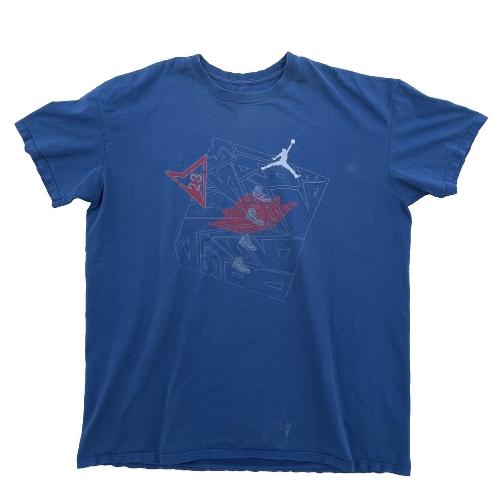 Air Jordan Jumpman #23 Men's T-Shirt Size 3XL. NBA Micheal Chicago Bulls Retro - Picture 1 of 14